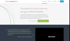 
							         MedicalReferrals.com								  
							    