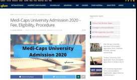 
							         Medicaps Univesity Admission 2019 | AglaSem Admission								  
							    