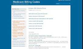 
							         Medicare Billing Codes » Cahaba GBA Website Portal								  
							    