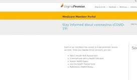 
							         Medicare Member Portal | Virginia Premier								  
							    