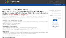 
							         Medicare Network Service Vendor Web Portal (NGS ... - Cortex EDI								  
							    