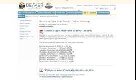 
							         Medicare Open Enrollment Seminars - Beaver Medical Group								  
							    