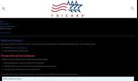 
							         Medicare Providers | TRICARE								  
							    