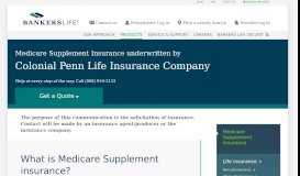 
							         Medicare Supplement Insurance | Bankers Life								  
							    