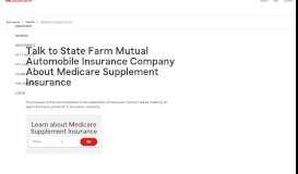 
							         Medicare Supplement Insurance – State Farm®								  
							    