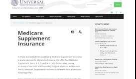 
							         Medicare Supplement Insurance - Universal Fidelity Life Insurance ...								  
							    