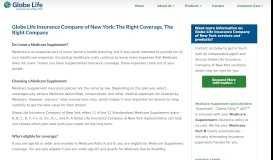 
							         Medicare Supplements - Globe Life Insurance Company of New York								  
							    