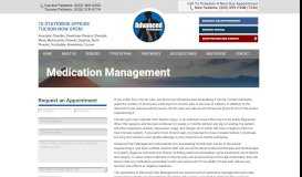 
							         Medication Management | Advanced Pain Management								  
							    
