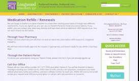 
							         Medication Refills / Renewals - Longwood Pediatrics								  
							    
