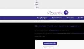 
							         Medication Self Administration | Patient Portal | IVF Australia								  
							    
