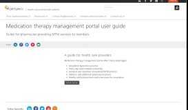 
							         Medication therapy management portal user guide								  
							    