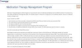 
							         Medication Therapy Management Program | Freedom Health								  
							    