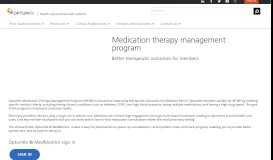 
							         Medication Therapy Management Program - Professionals OptumRX								  
							    