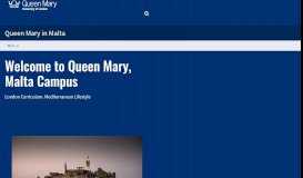 
							         Medicine MBBS Malta - Queen Mary University of London								  
							    