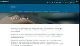 
							         Medicine Portal | Medicine | University of Southampton								  
							    