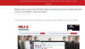 
							         Medicines Learning Portal helps enhance junior pharmacists' clinical ...								  
							    