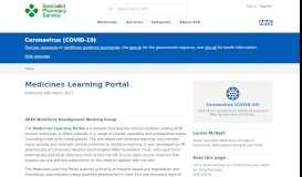 
							         Medicines Learning Portal – SPS - Specialist Pharmacy Service – The ...								  
							    