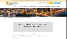 
							         Medico: New USA Senior Care Network program - Neishloss & Fleming								  
							    