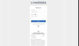 
							         Medidata Solutions iMedidata - iMedidata | Login								  
							    