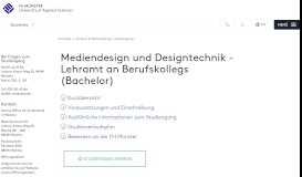 
							         Mediendesign und Designtechnik - Lehramt an Berufskollegs - FH ...								  
							    