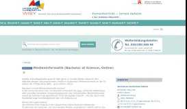 
							         Medieninformatik (Bachelor of Science, Online) in Lübeck. Ein ...								  
							    