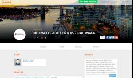 
							         Medimax Health Centers - Chilliwack In Chilliwack - 0 Reviews - Book ...								  
							    