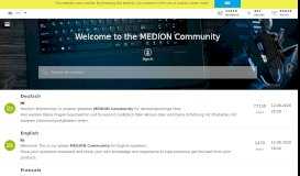
							         MEDION Community: Home								  
							    