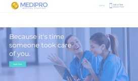 
							         Medipro Medical Staffing – Because It's Time Someone Took ...								  
							    
