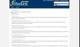 
							         MedLink Search - MedLink Neurology								  
							    