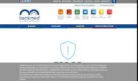 
							         MedOnline - Online Banking Services - Bankmed								  
							    