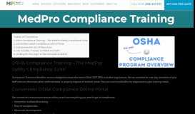 
							         MedPro Compliance Training | Medical Waste Disposal								  
							    