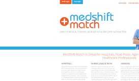 
							         MedShift Match								  
							    