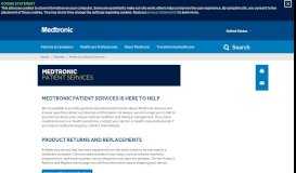 
							         Medtronic Patient Services								  
							    