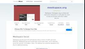 
							         Meekspace.org website. Meekspace Social.								  
							    