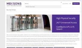 
							         Meesons Security Portals & Mantraps - Meesons Safe Secure Access								  
							    