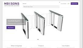 
							         Meesons - UK Security Products | Design, install & Maintenance								  
							    