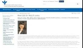 
							         Meet CEO Dr. Mary P. Leahy - Bon Secours Charity Health System								  
							    