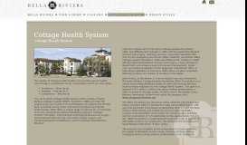 
							         Meet Cottage Health System - Bella Riviera New Homes								  
							    