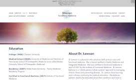 
							         Meet Dr. Lawson — Mission Functional Medicine								  
							    