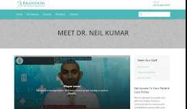 
							         Meet Dr. Neil Kumar - Brandon Orthopedic Associates								  
							    