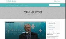 
							         Meet Dr. Okun - Brandon Orthopedic Associates								  
							    