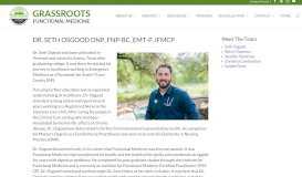 
							         Meet Dr. Seth Osgood - GrassRoots Functional Medicine								  
							    