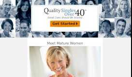 
							         Meet Mature Women - Quality Singles Over 40								  
							    