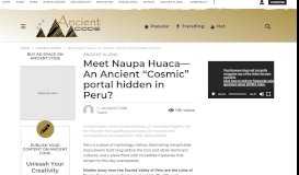 
							         Meet Naupa Huaca—An Ancient 