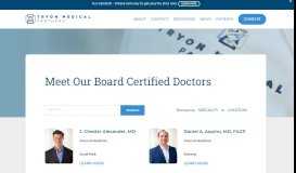 
							         Meet Our Board Certified Doctors - Tryon Medical Partners								  
							    