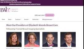 
							         Meet Our Doctors | Elizabeth Wende Breast Care - Rochester, NY								  
							    