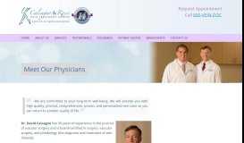 
							         Meet Our Physicians at Calcagno & Rossi Vein Treatment Centers								  
							    
