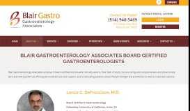 
							         Meet Our Physicians - Blair Gastroenterology Associates								  
							    