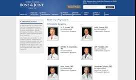 
							         Meet Our Physicians | North Alabama Bone & Joint Clinic, P.C.								  
							    