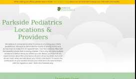 
							         Meet Our Providers - Parkside Pediatrics								  
							    
